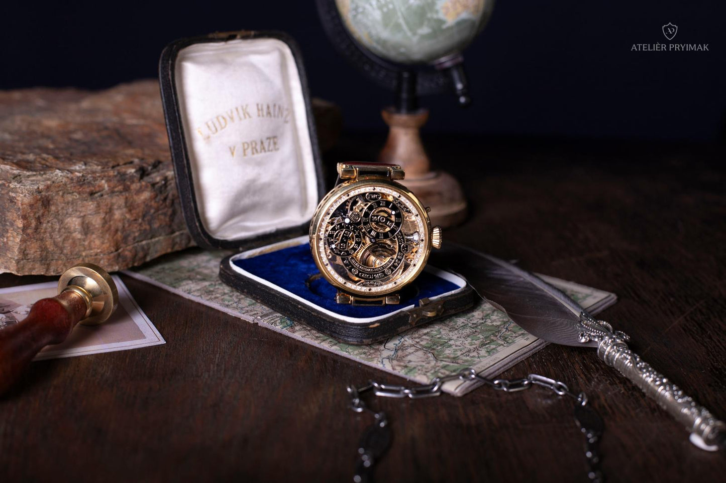 Exclusive skeleton watch IWC SCHAFFHAUSEN Old Town Astronomical Clock 1410