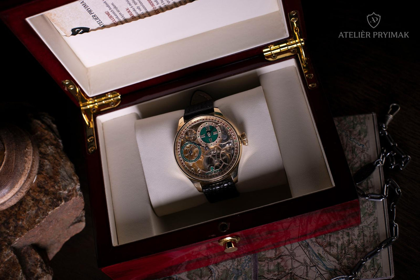 Exclusive antique skeleton watch OMEGA 1915