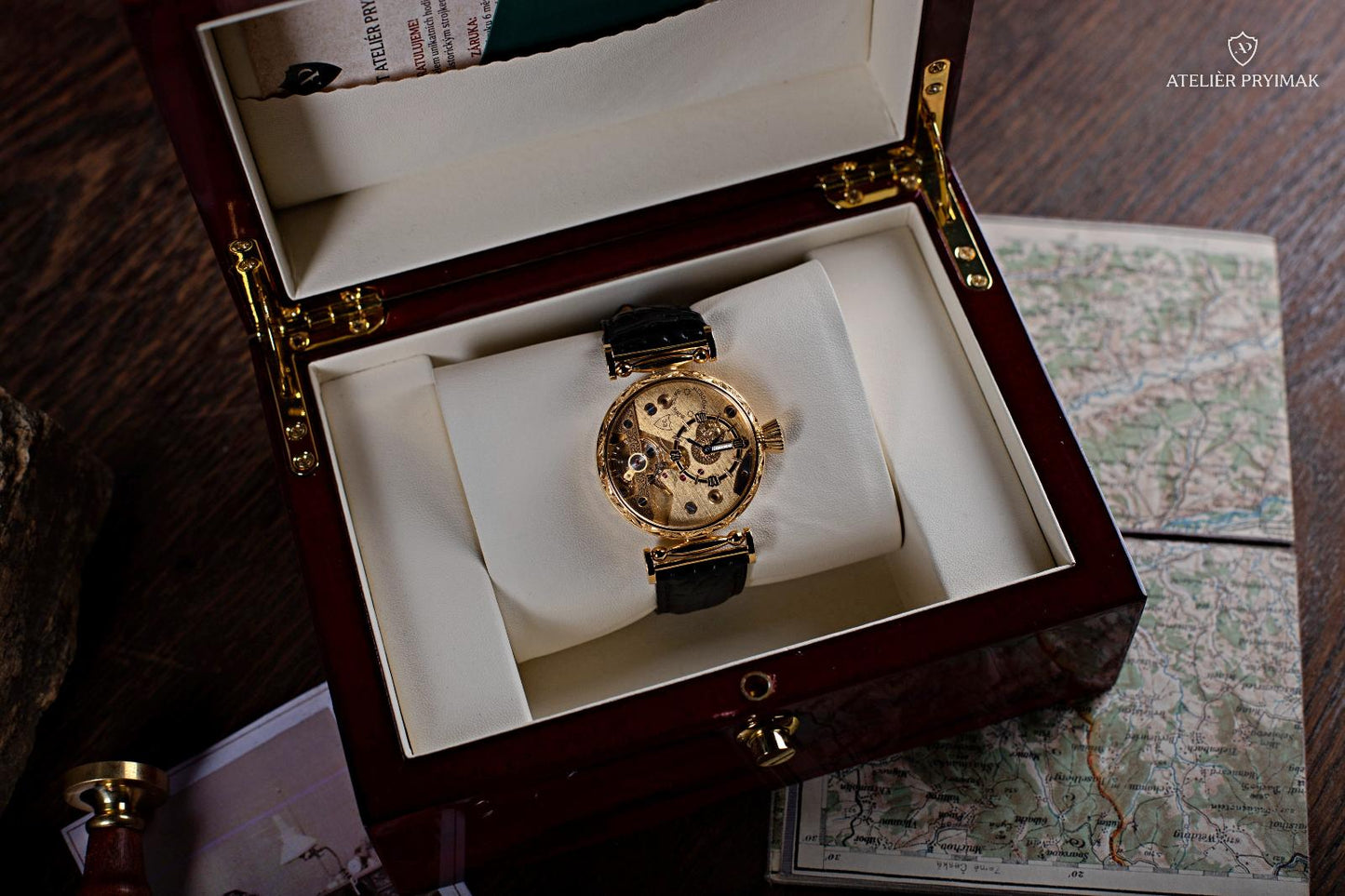 Unique antique 8-day watch HEBDOMAS 1910