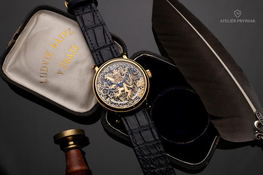 Starožitné Skeletové Hodinky IWC Schaffhausen "ČESKÝ LEV" 1922