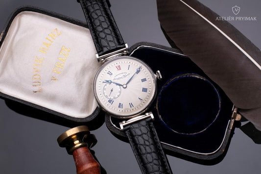 Starožitné švýcarské stříbrné hodinky IWC Schaffhausen 1927