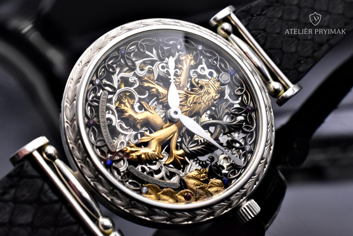 Silver Skeleton Watch OMEGA "CZECH LION" 1922 EXCLUSIVE EDITION