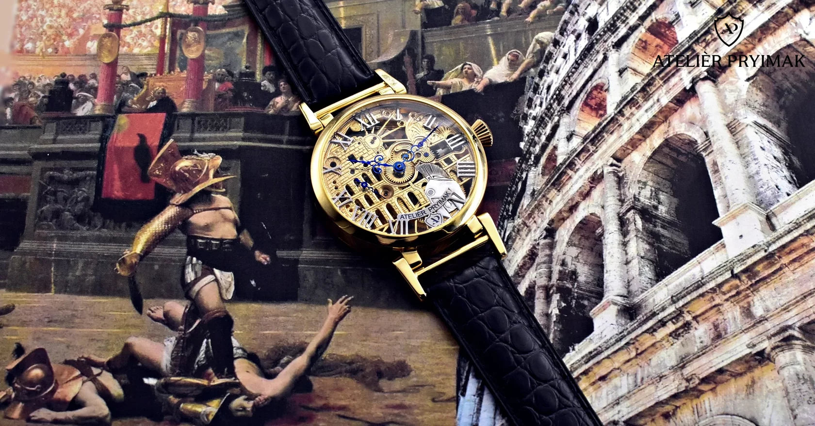 *PŘEDOBJEDNÁVKA* Exkluzivní skeletové hodinky IWC Schaffhausen "GLADIÁTOR" 1926