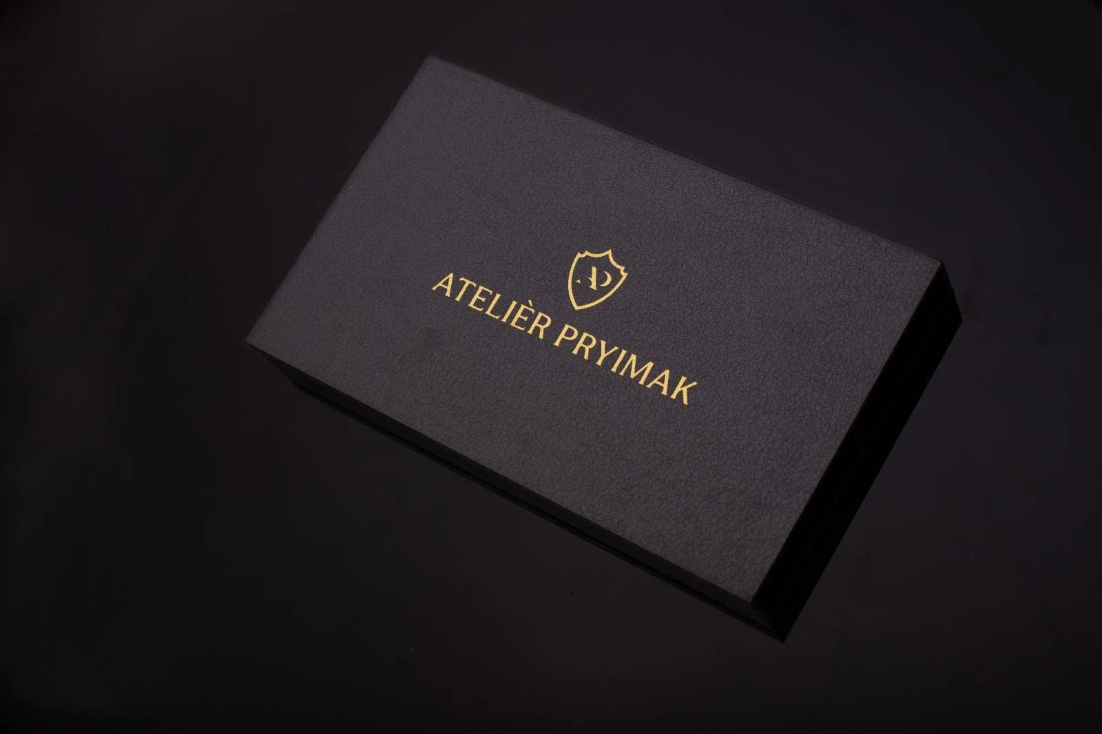 Kožený řemínek AP Prestige z krajtí kůže - černý - Ručně šitý