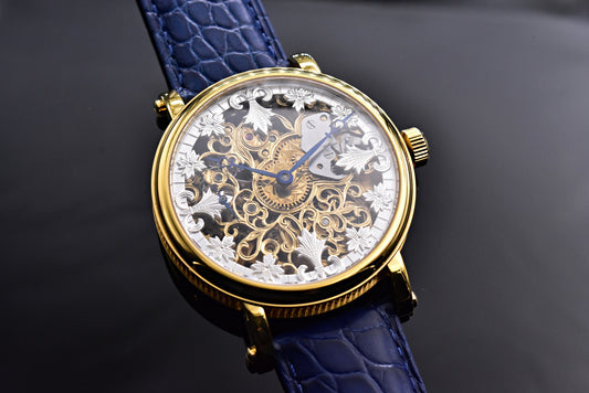 Jedinečné Starožítné Skeletové Hodinky OMEGA 1936