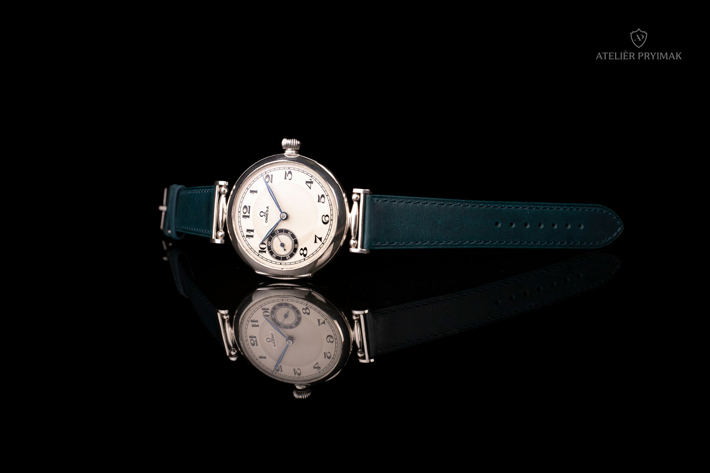 Starožitné švýcarské stříbrné hodinky OMEGA 1908