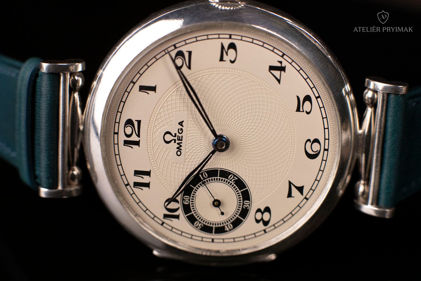 Starožitné švýcarské stříbrné hodinky OMEGA 1908