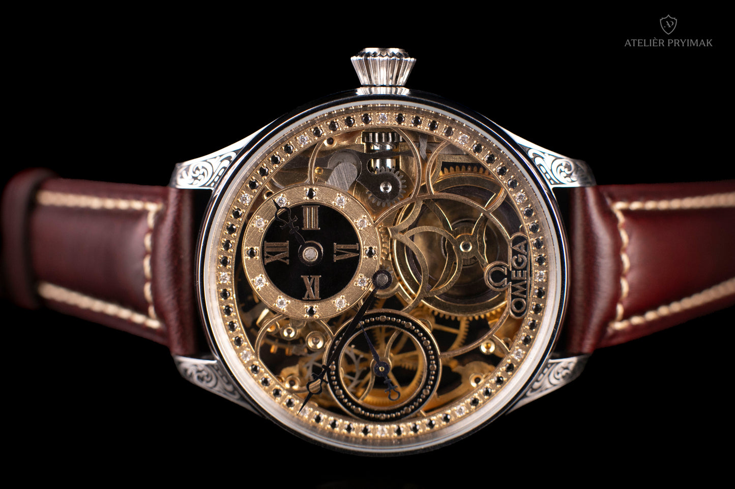 Exkluzivní starožitné skeletové hodinky OMEGA 1913