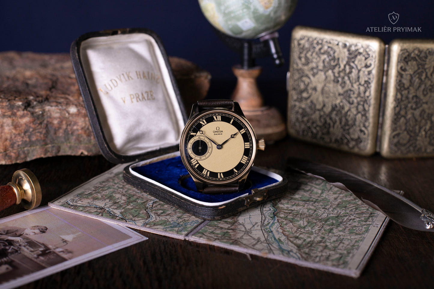 Antique Swiss silver watch OMEGA 1895