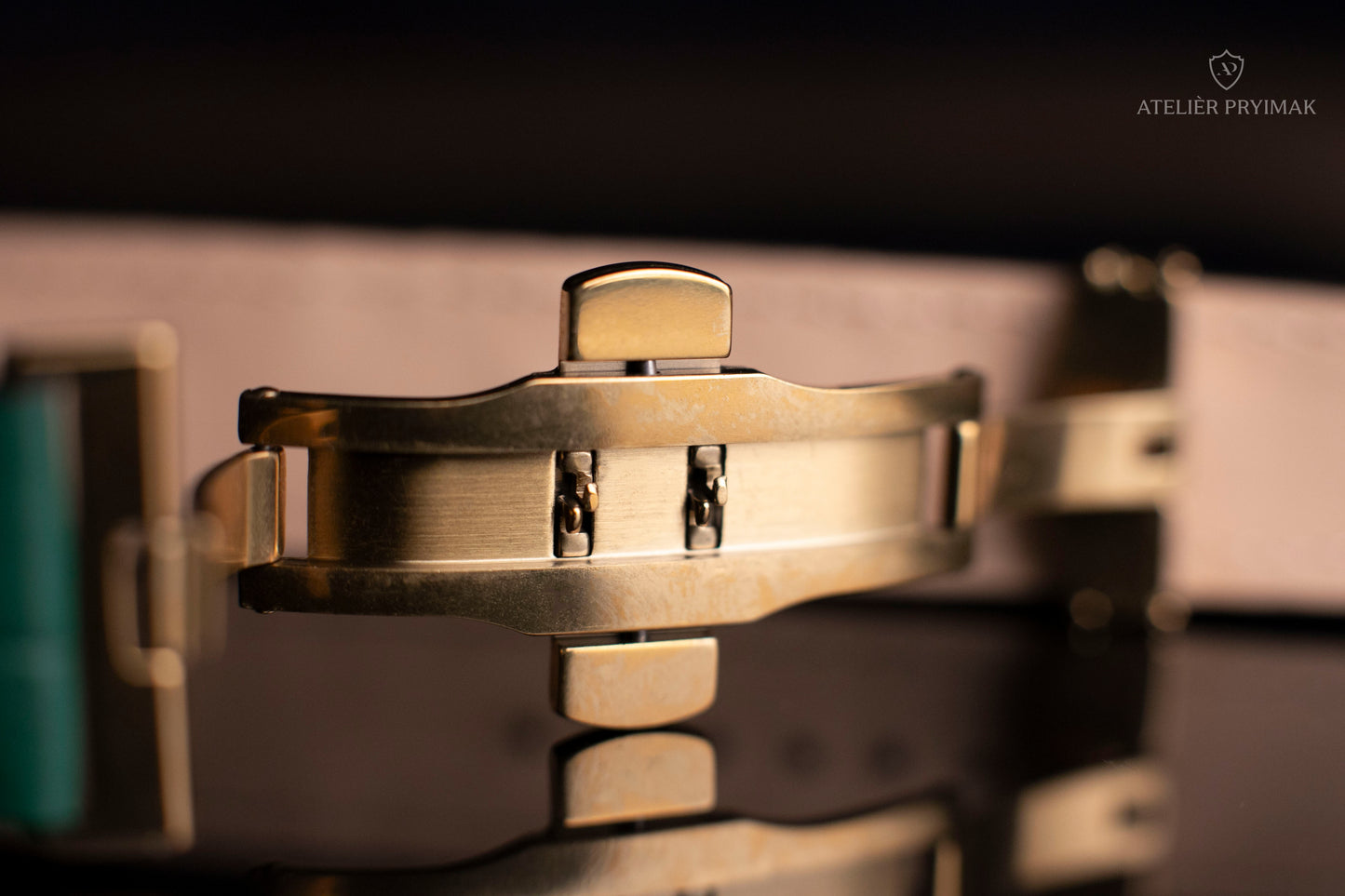 Kožený Řemínek AP Croco Heritage z Krokodýlí Kůže – Zelený, Ručně Šitý