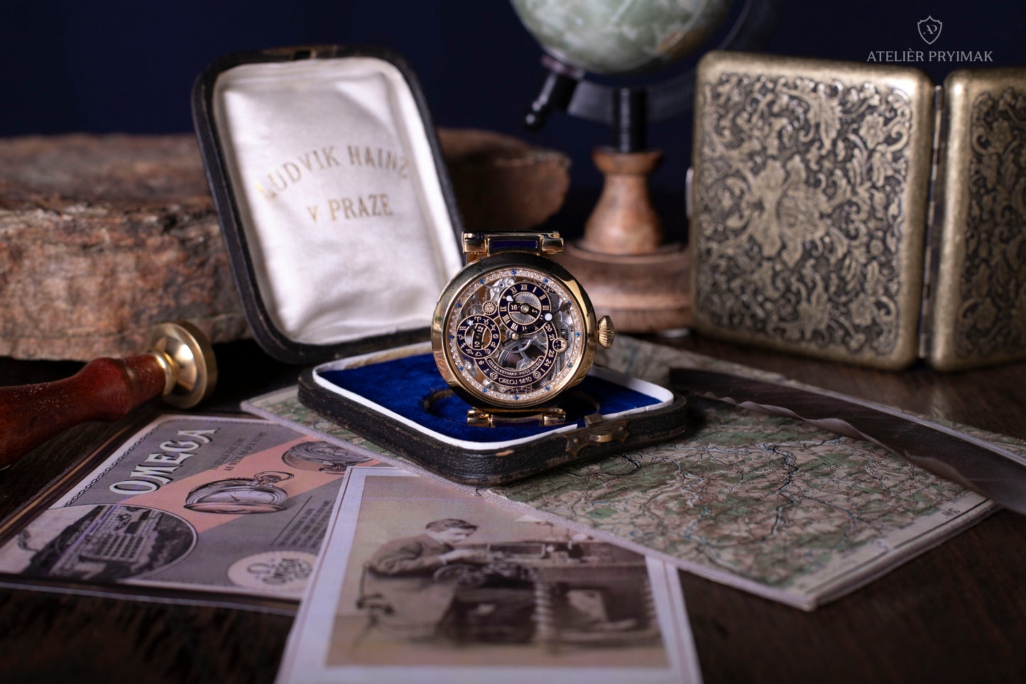 Exclusive skeleton watch OMEGA "Old Town Astronomical Clock 1410" 