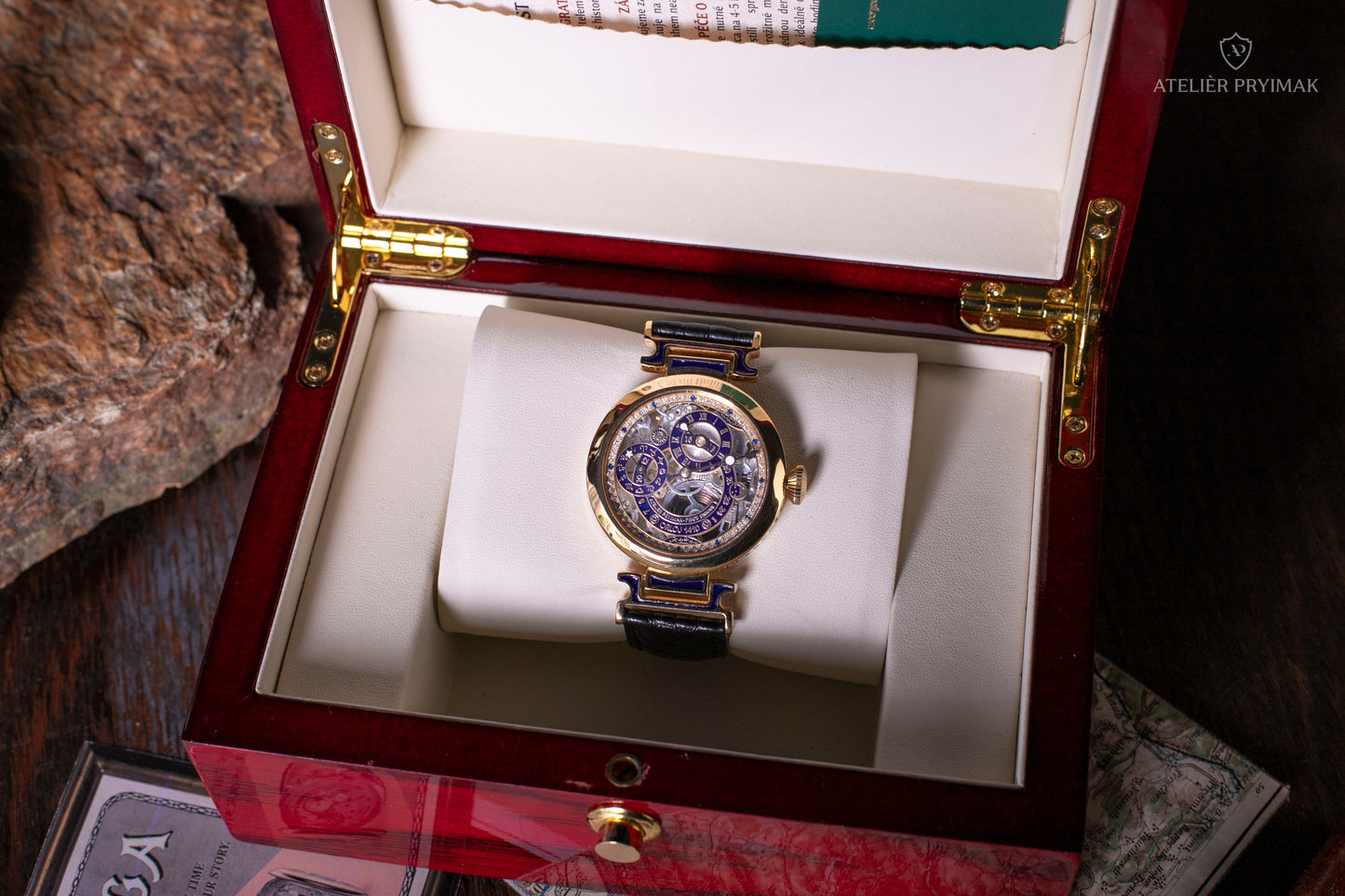 Exclusive skeleton watch OMEGA "Old Town Astronomical Clock 1410" 