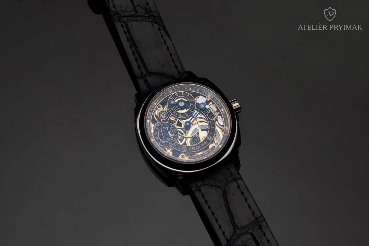 Skeletové Hodinky Atelièr Pryimak "ORLOJ 1410"