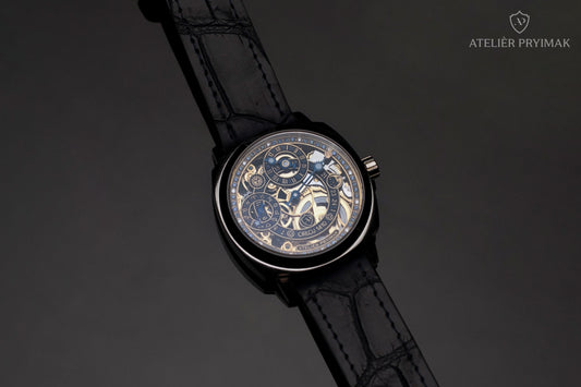 Skeletové Hodinky Atelièr Pryimak "ORLOJ 1410"