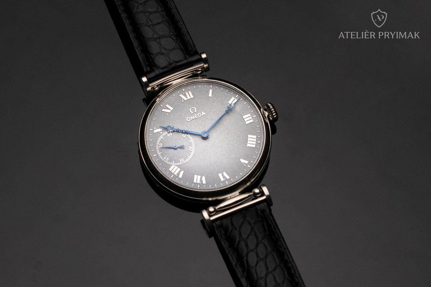 Starožitné švýcarské stříbrné hodinky OMEGA 1924