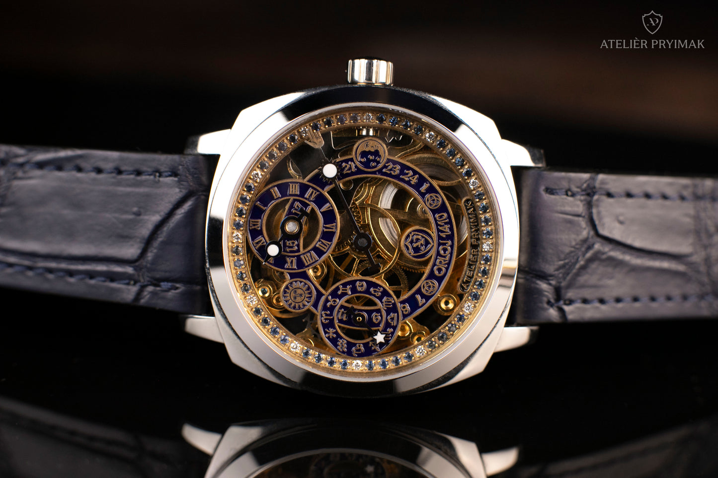 Skeletové Hodinky Atelièr Pryimak "ORLOJ 1410"
