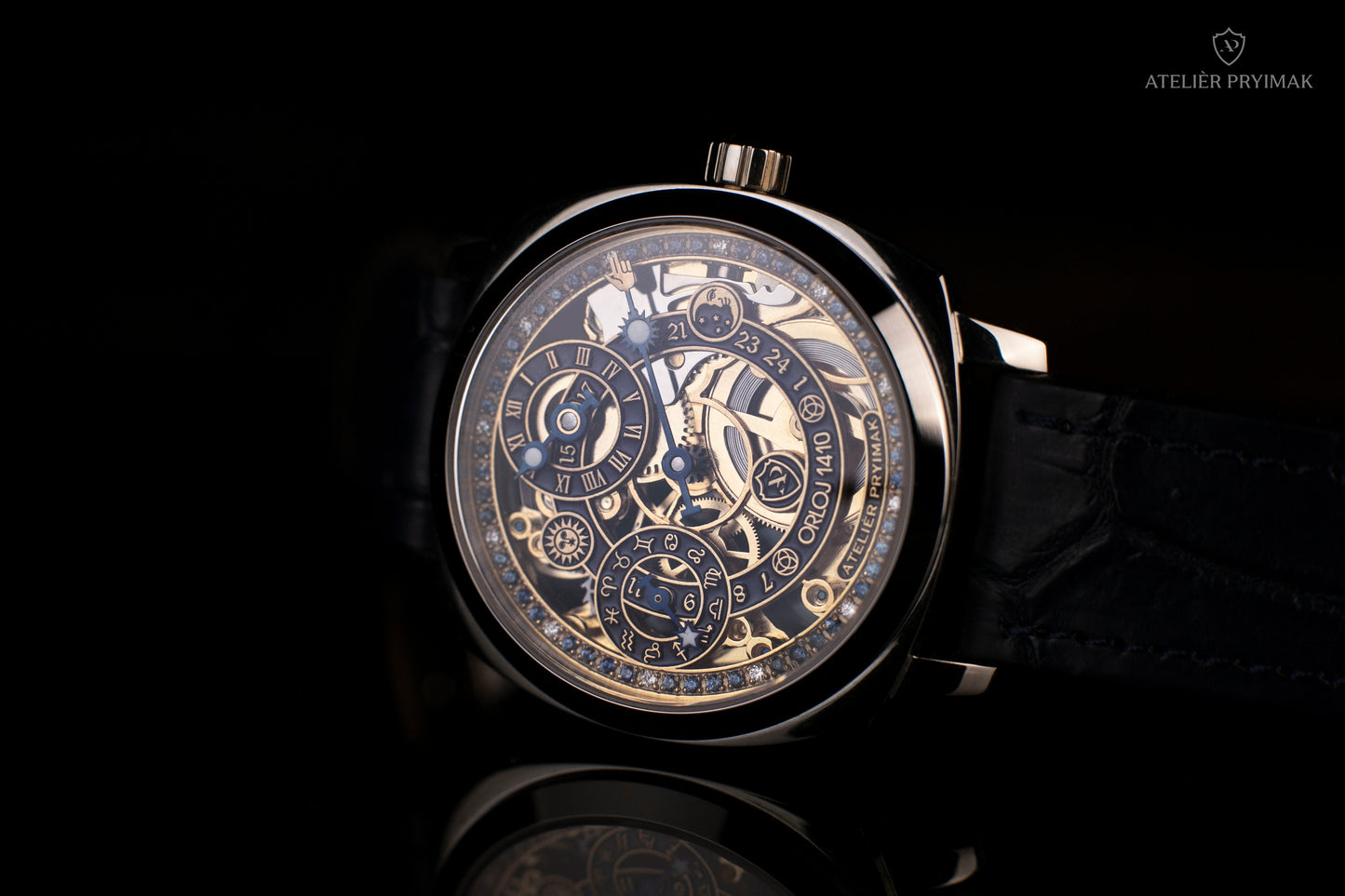 Skeletové Hodinky Atelièr Pryimak "ORLOJ 1410"