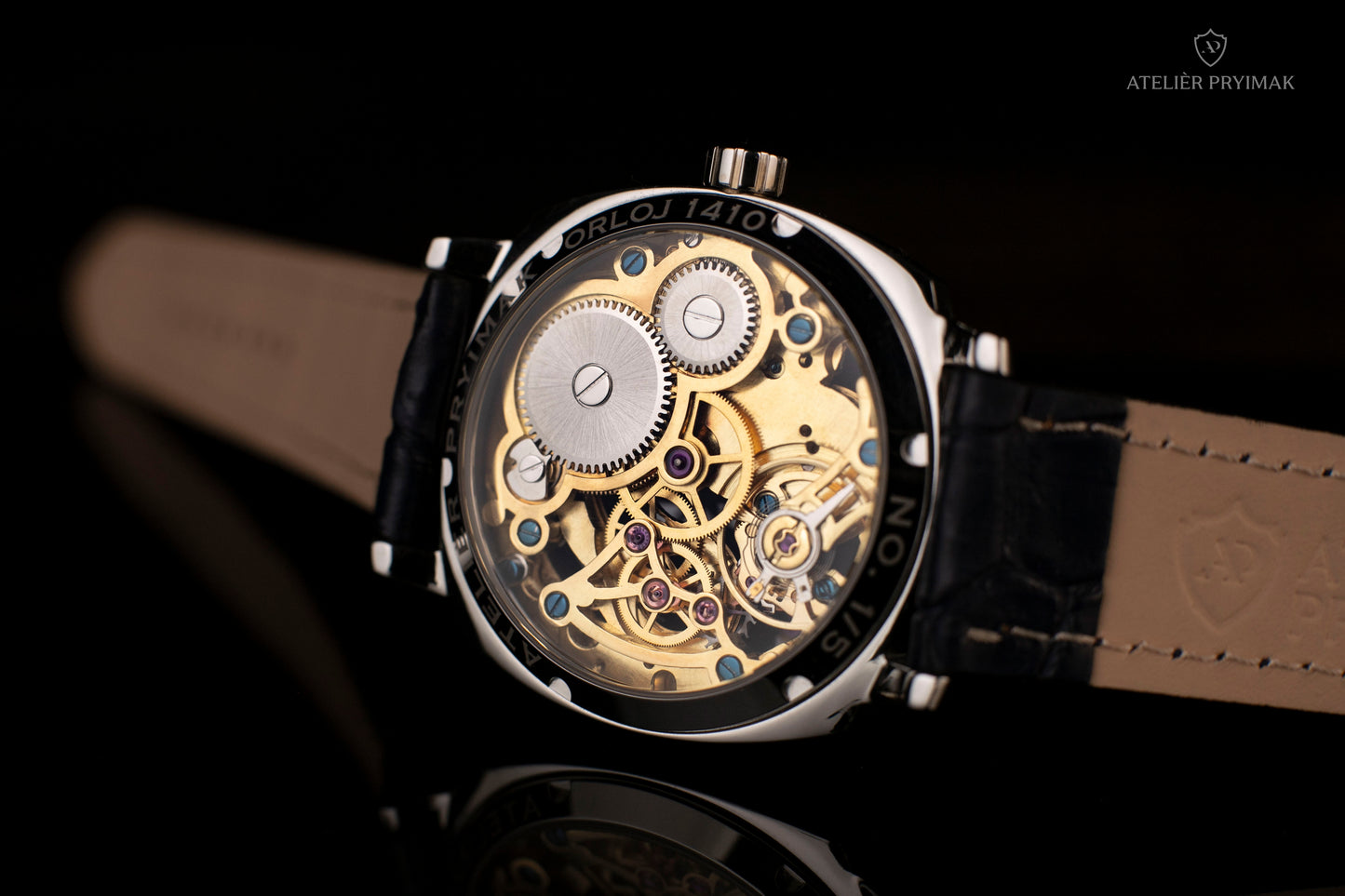 Skeletové Hodinky Atelièr Pryimak "ORLOJ 1410"