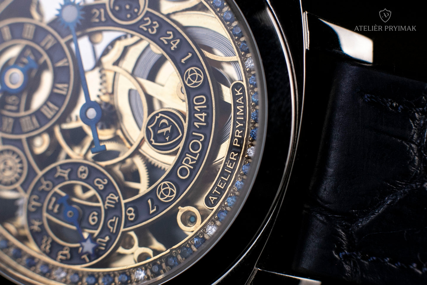 Skeletové Hodinky Atelièr Pryimak "ORLOJ 1410"
