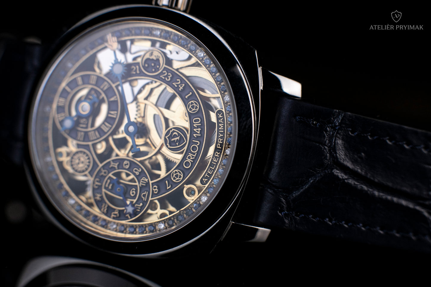 Skeletové Hodinky Atelièr Pryimak "ORLOJ 1410"