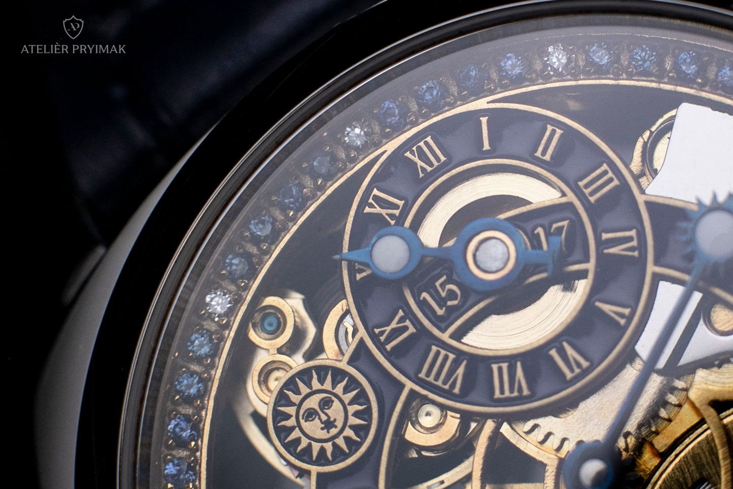Skeletové Hodinky Atelièr Pryimak "ORLOJ 1410"