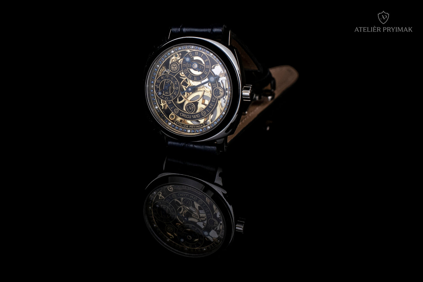 Skeletové Hodinky Atelièr Pryimak "ORLOJ 1410"