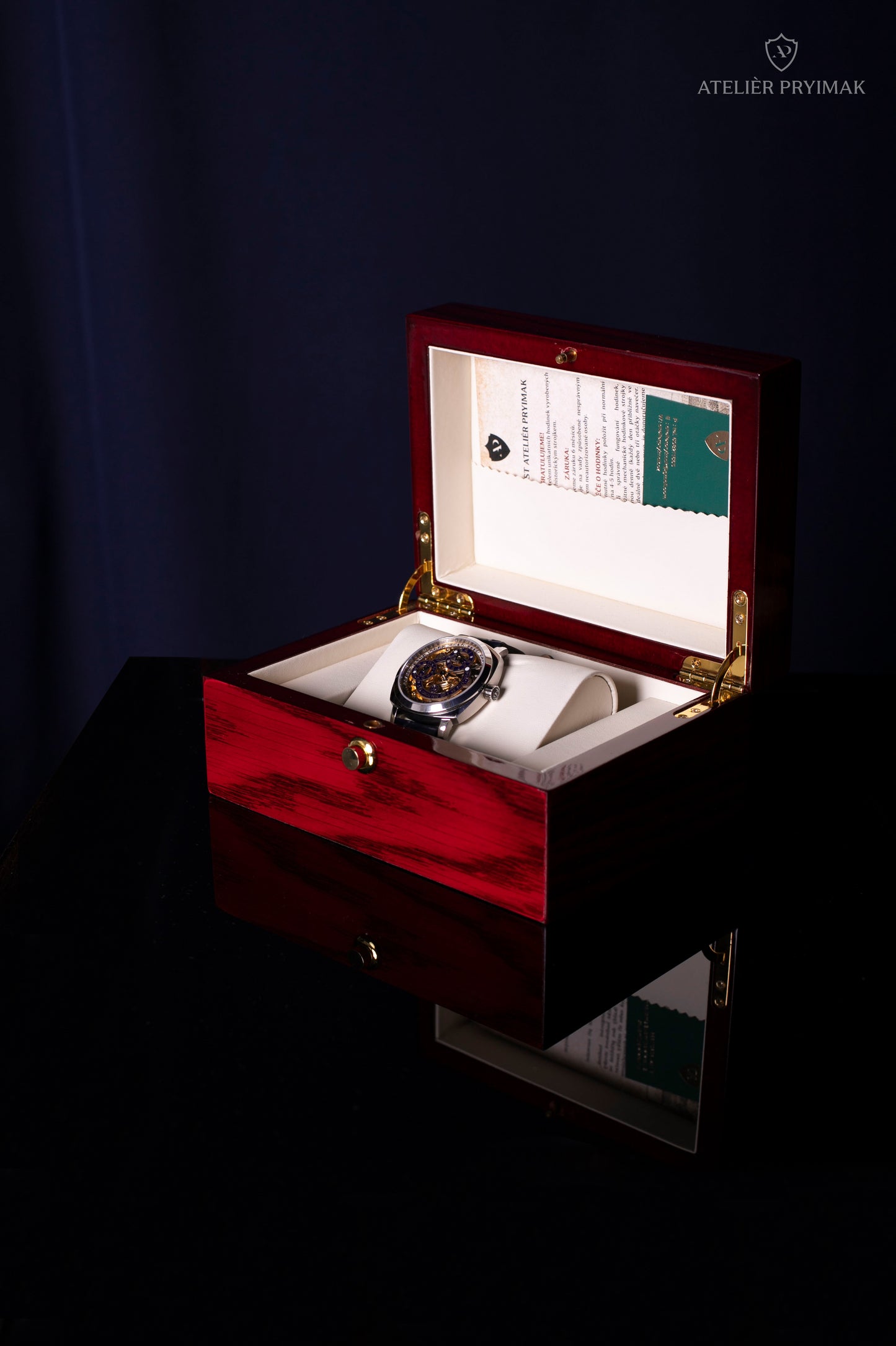 Skeletové Hodinky Atelièr Pryimak "ORLOJ 1410"