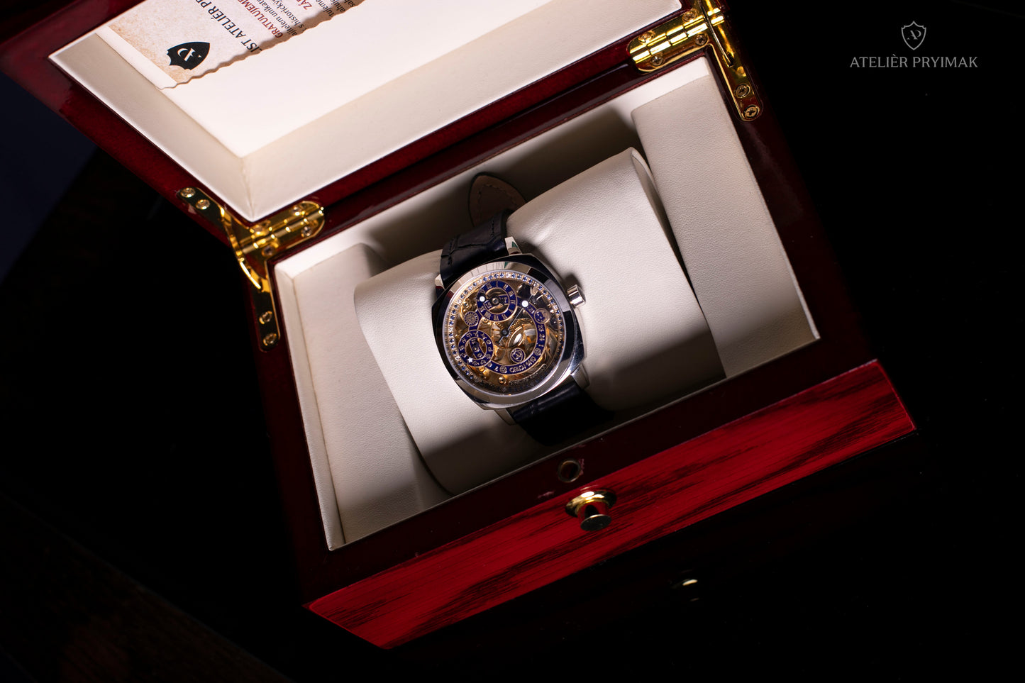 Skeletové Hodinky Atelièr Pryimak "ORLOJ 1410"