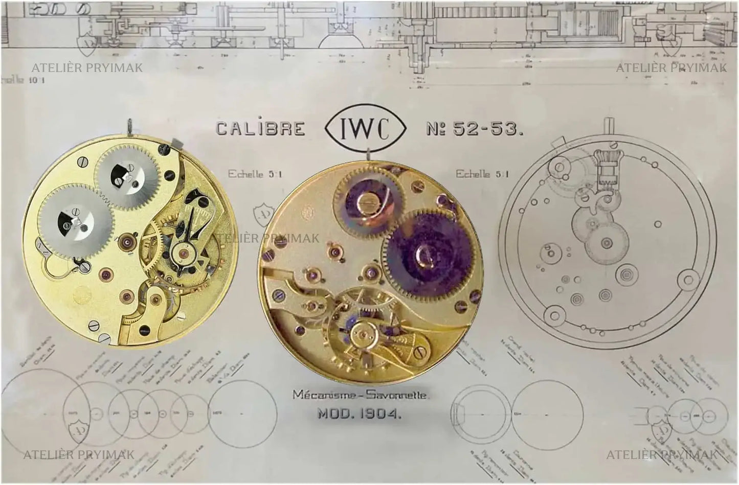 Exclusive skeleton watch IWC Schaffhausen "GLADIATOR" 1926