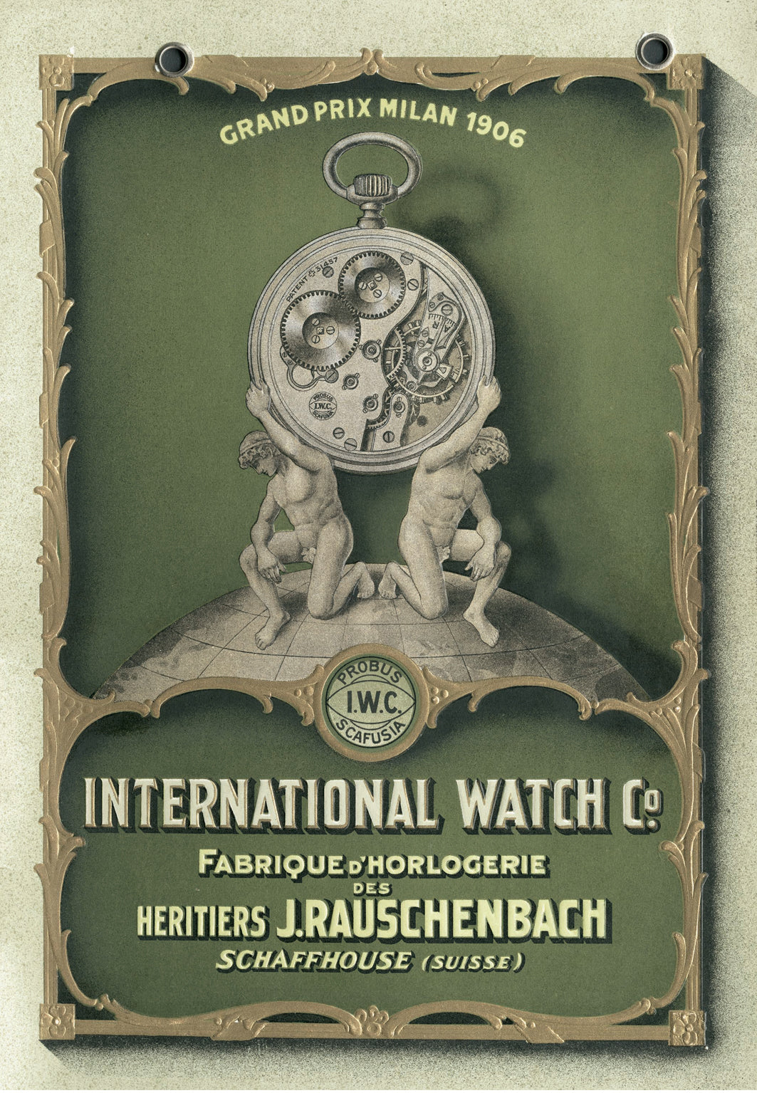 Exclusive skeleton watch IWC Schaffhausen "GLADIATOR" 1926