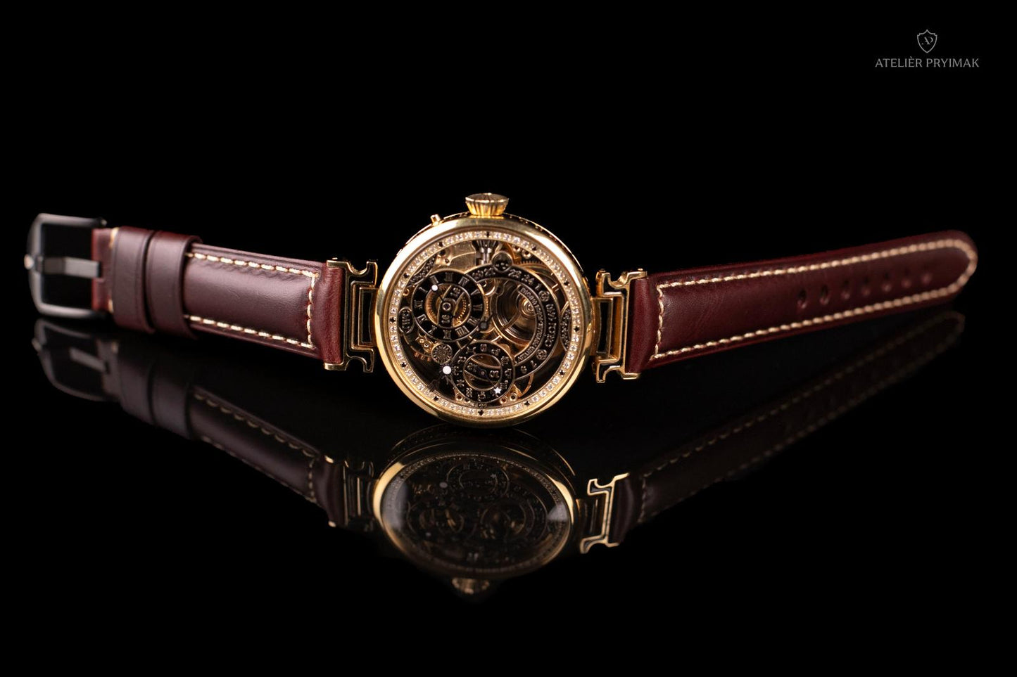 Exclusive skeleton watch IWC SCHAFFHAUSEN Old Town Astronomical Clock 1410 