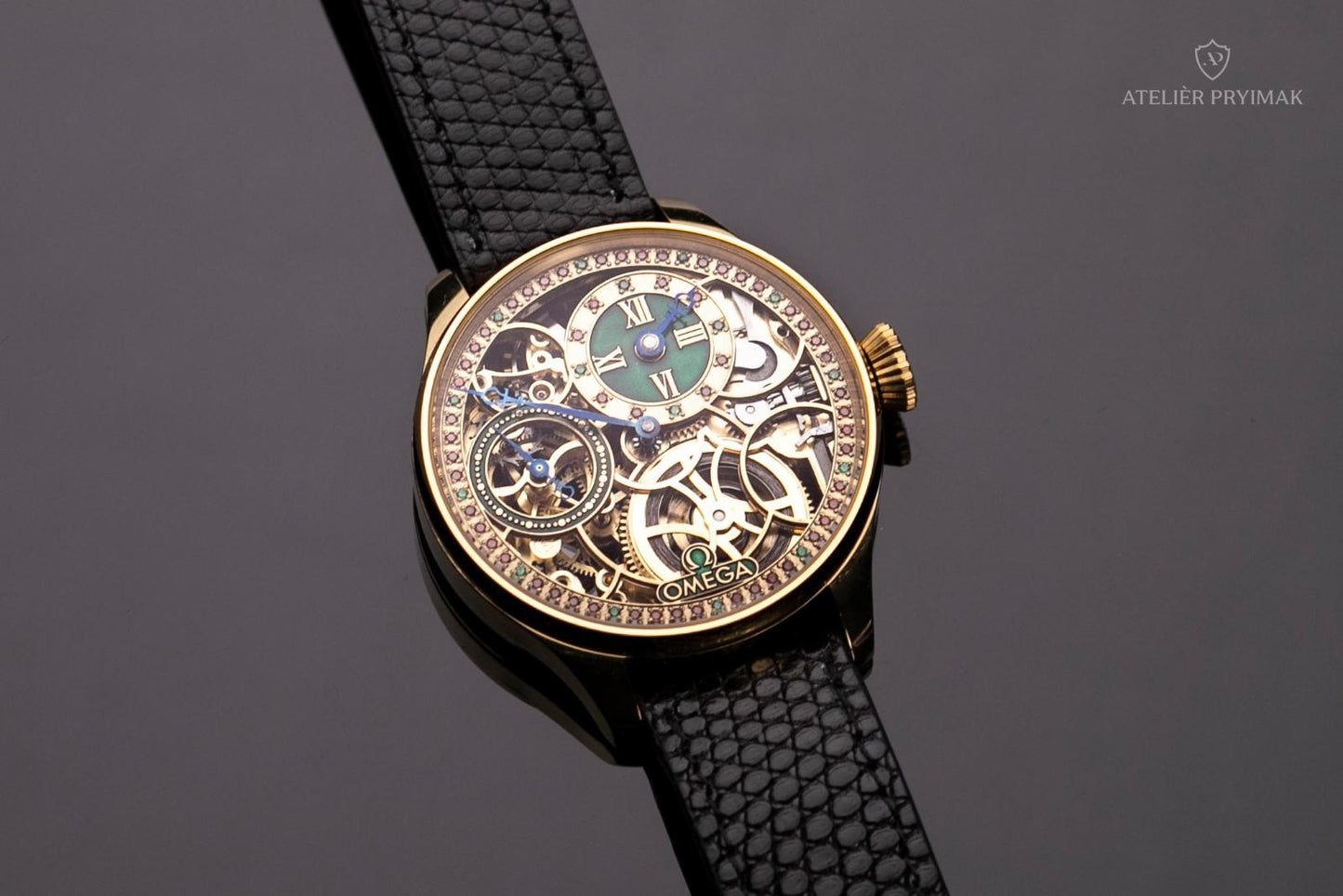 Exclusive antique skeleton watch OMEGA 1915