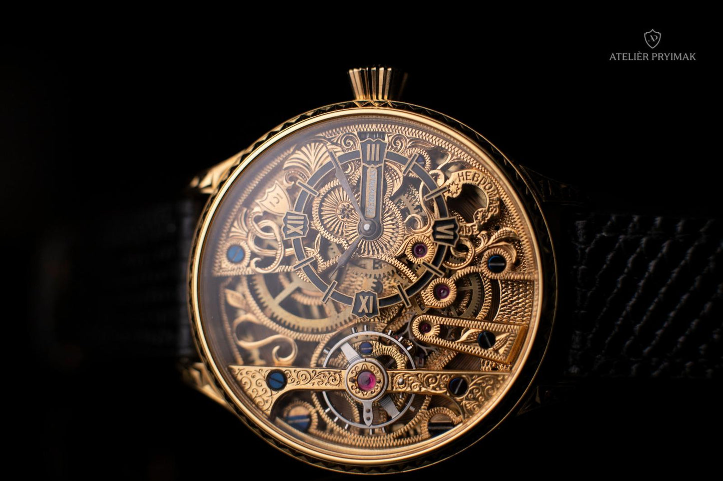 Unique antique 8-day watch HEBDOMAS 1900