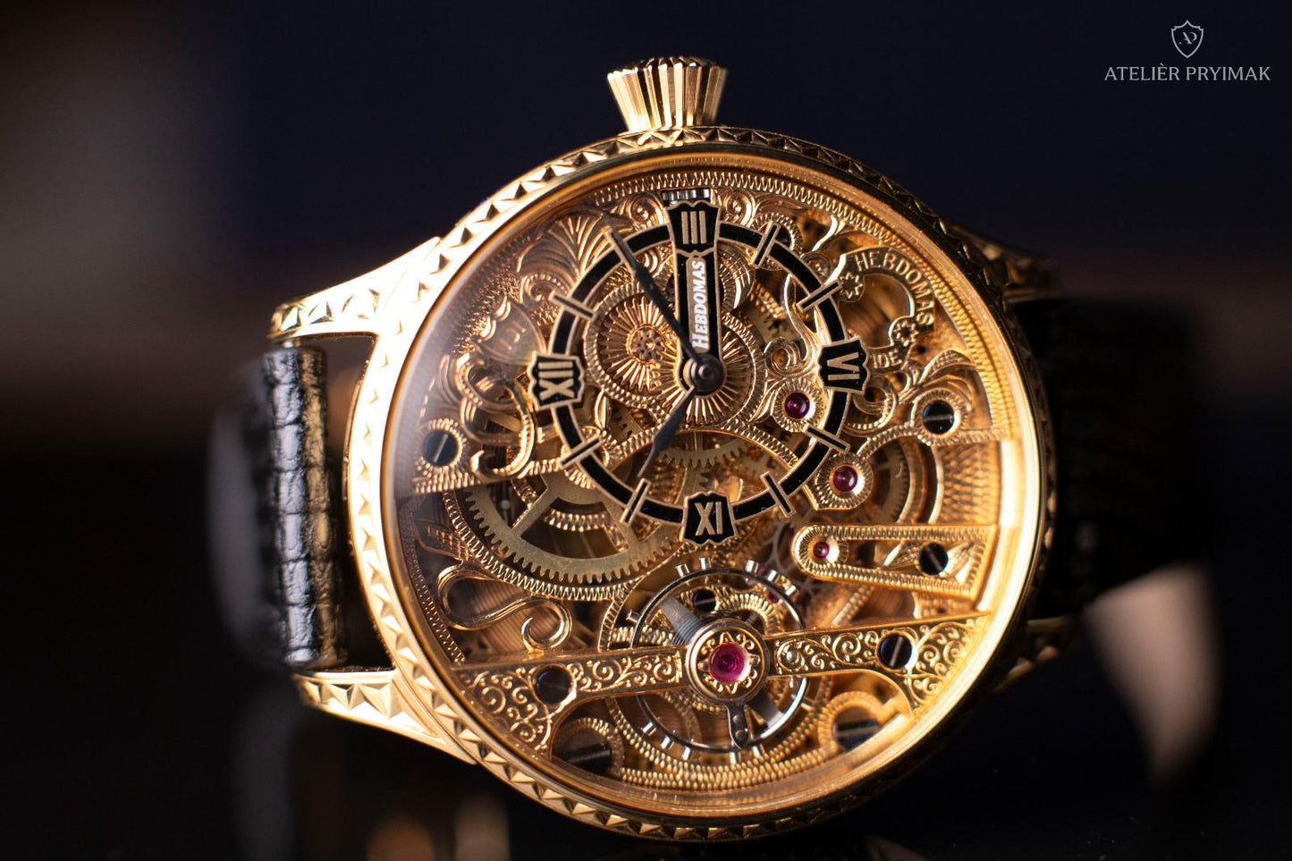 Unique antique 8-day watch HEBDOMAS 1900