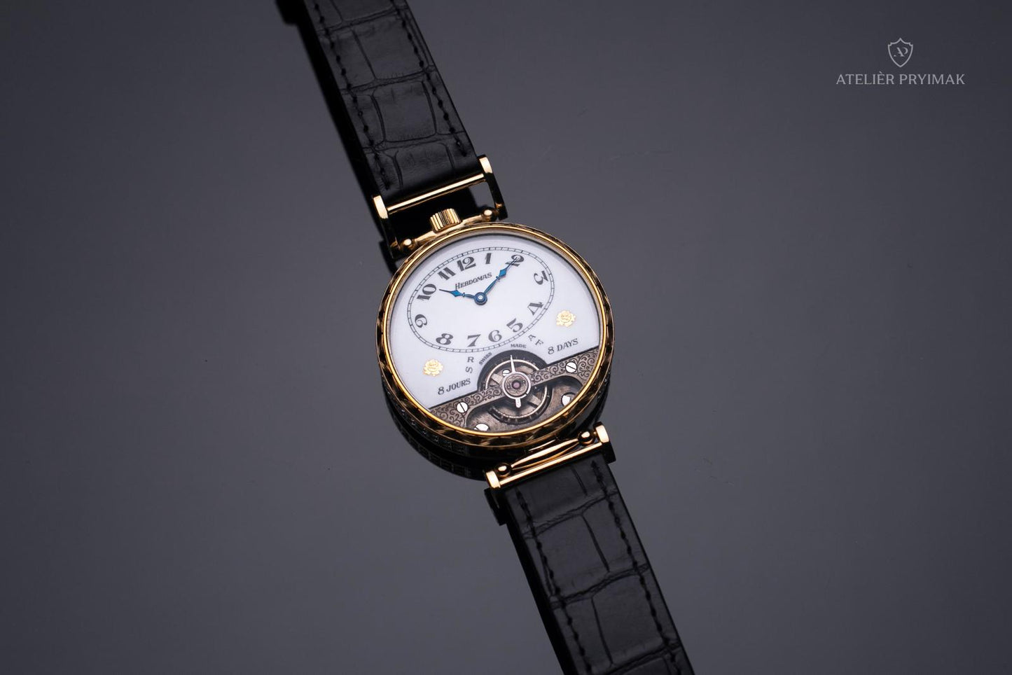 Unique antique 8-day watch HEBDOMAS 1900 