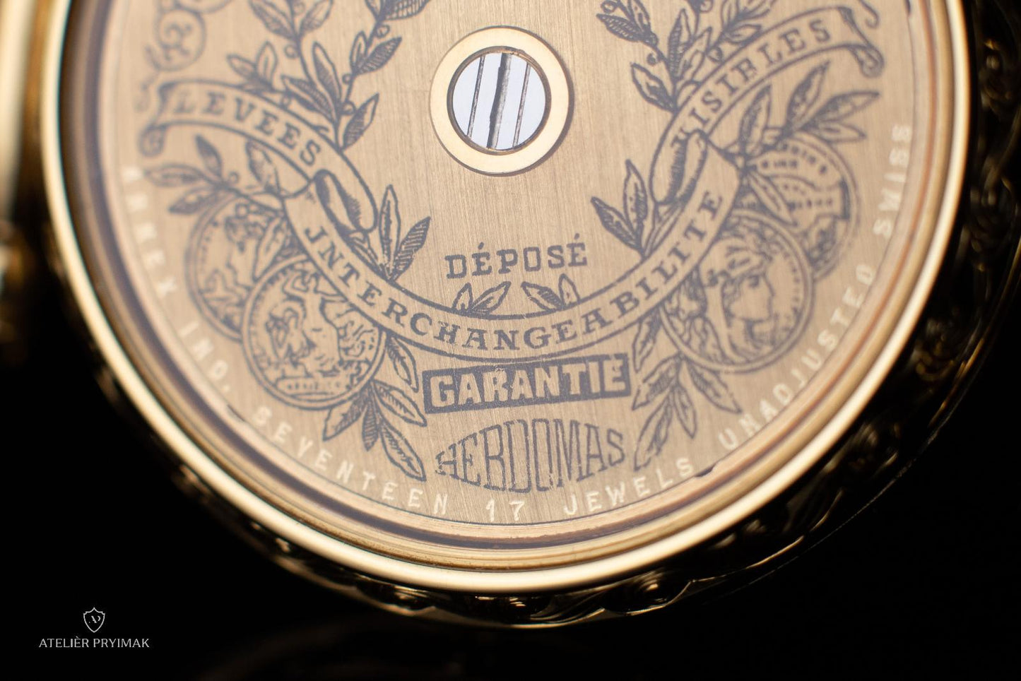 Unique antique 8-day watch HEBDOMAS 1910