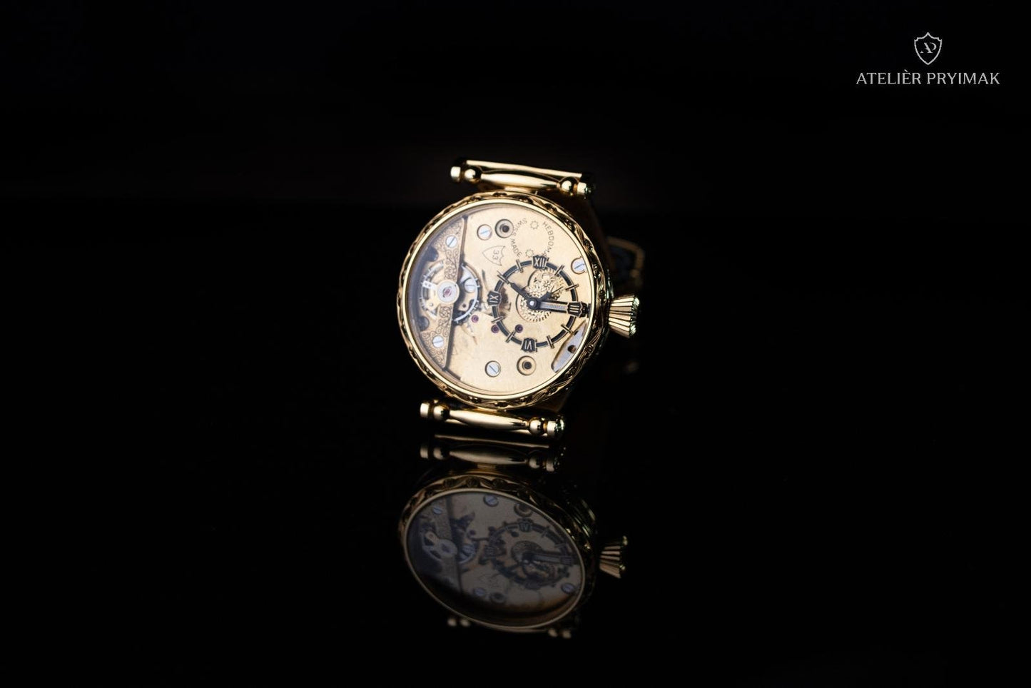 Unique antique 8-day watch HEBDOMAS 1910