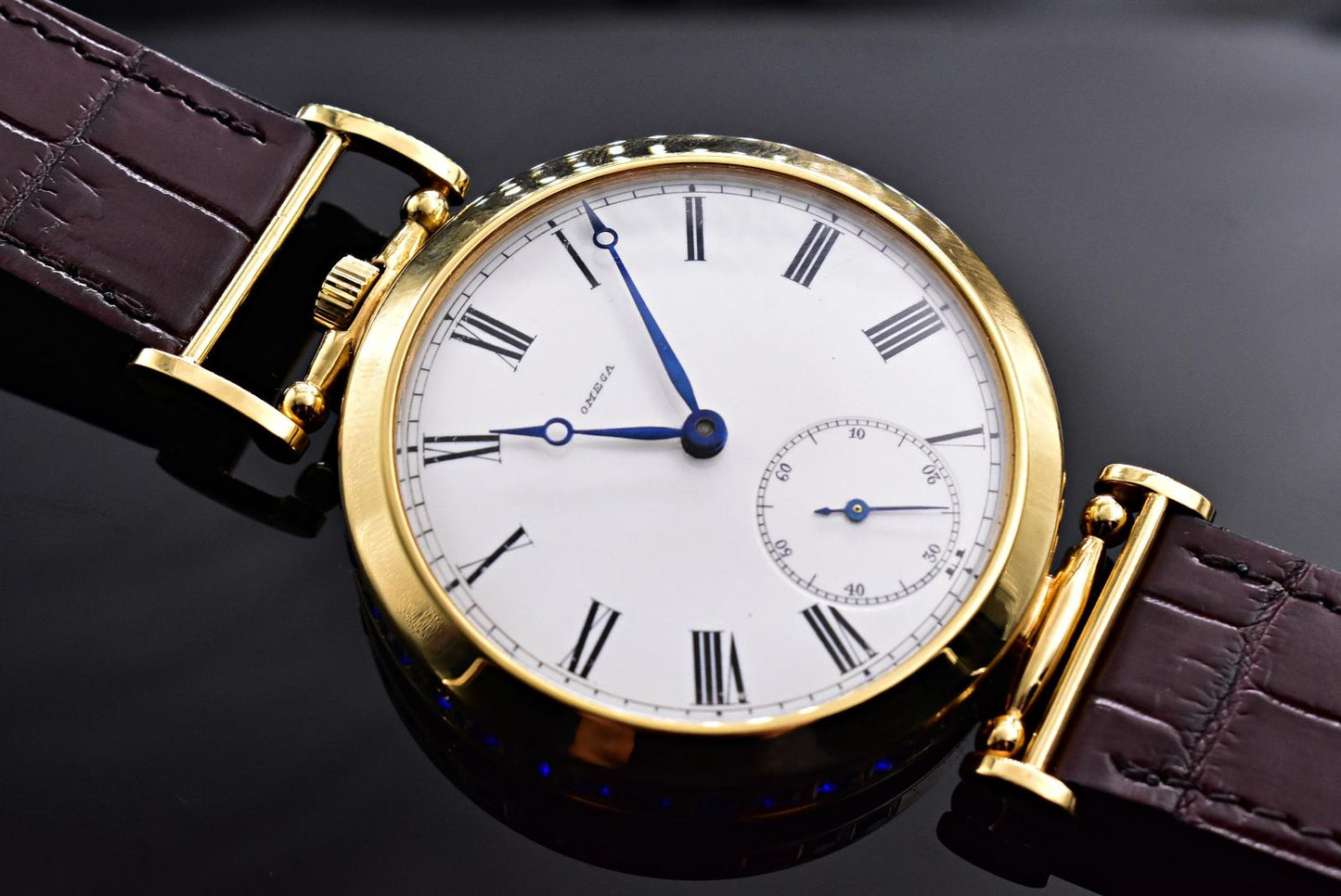 Jedinečné Starožítné Skeletové Hodinky OMEGA 1897