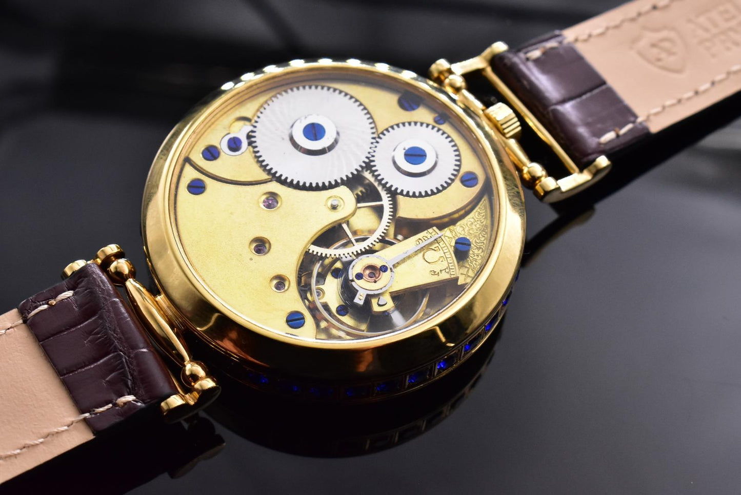 Jedinečné Starožítné Skeletové Hodinky OMEGA 1897