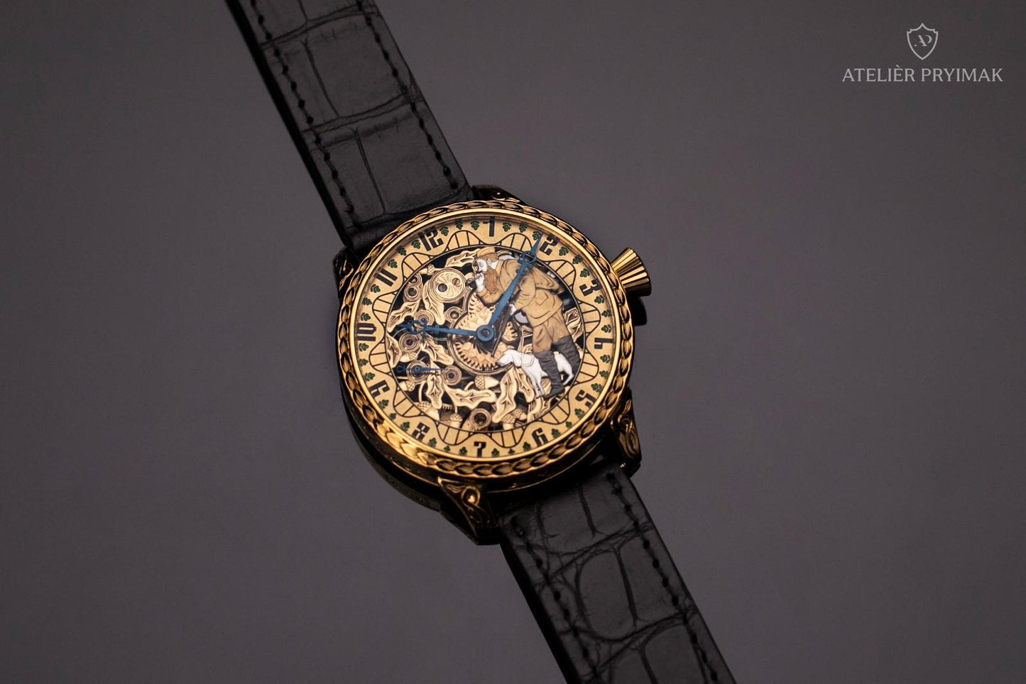 Jedinečné Starožítné Skeletové Hodinky OMEGA "MYSLIVEC" 1932