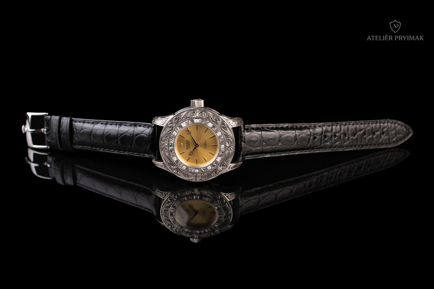 Jedinečné stříbrné hodinky ROLEX Cellini 1960
