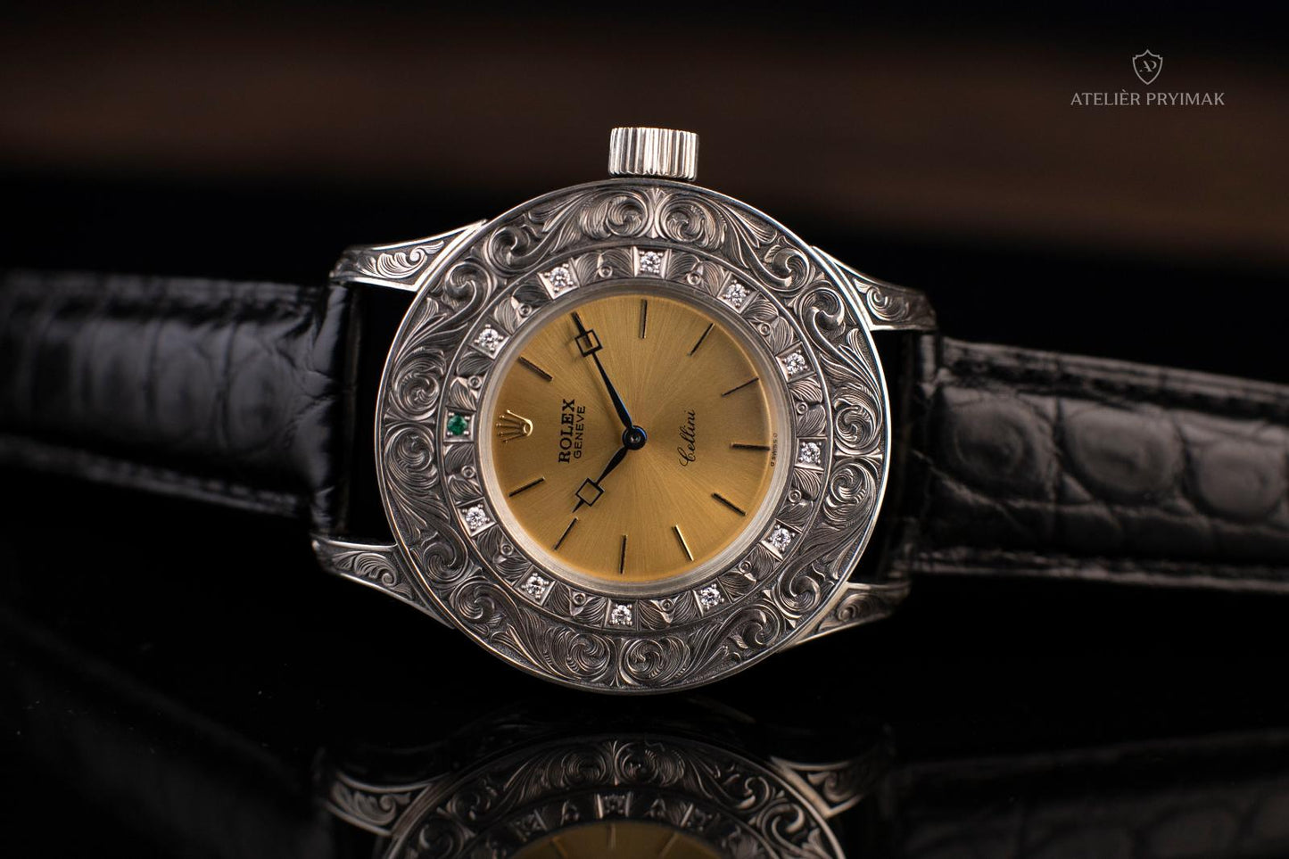 Jedinečné stříbrné hodinky ROLEX Cellini 1960
