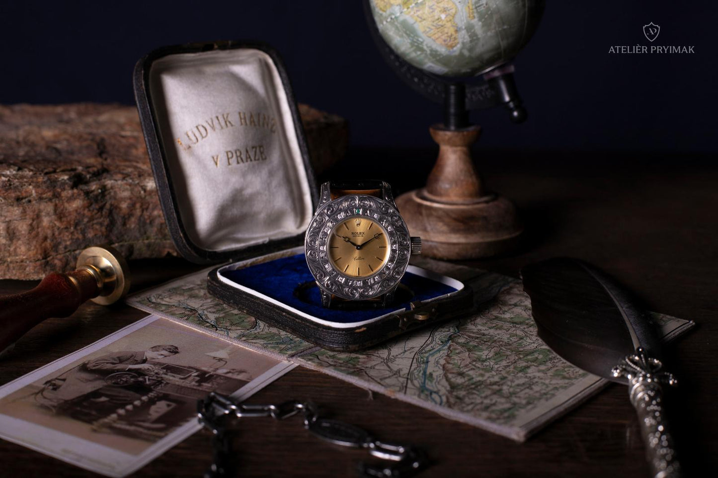 Jedinečné stříbrné hodinky ROLEX Cellini 1960