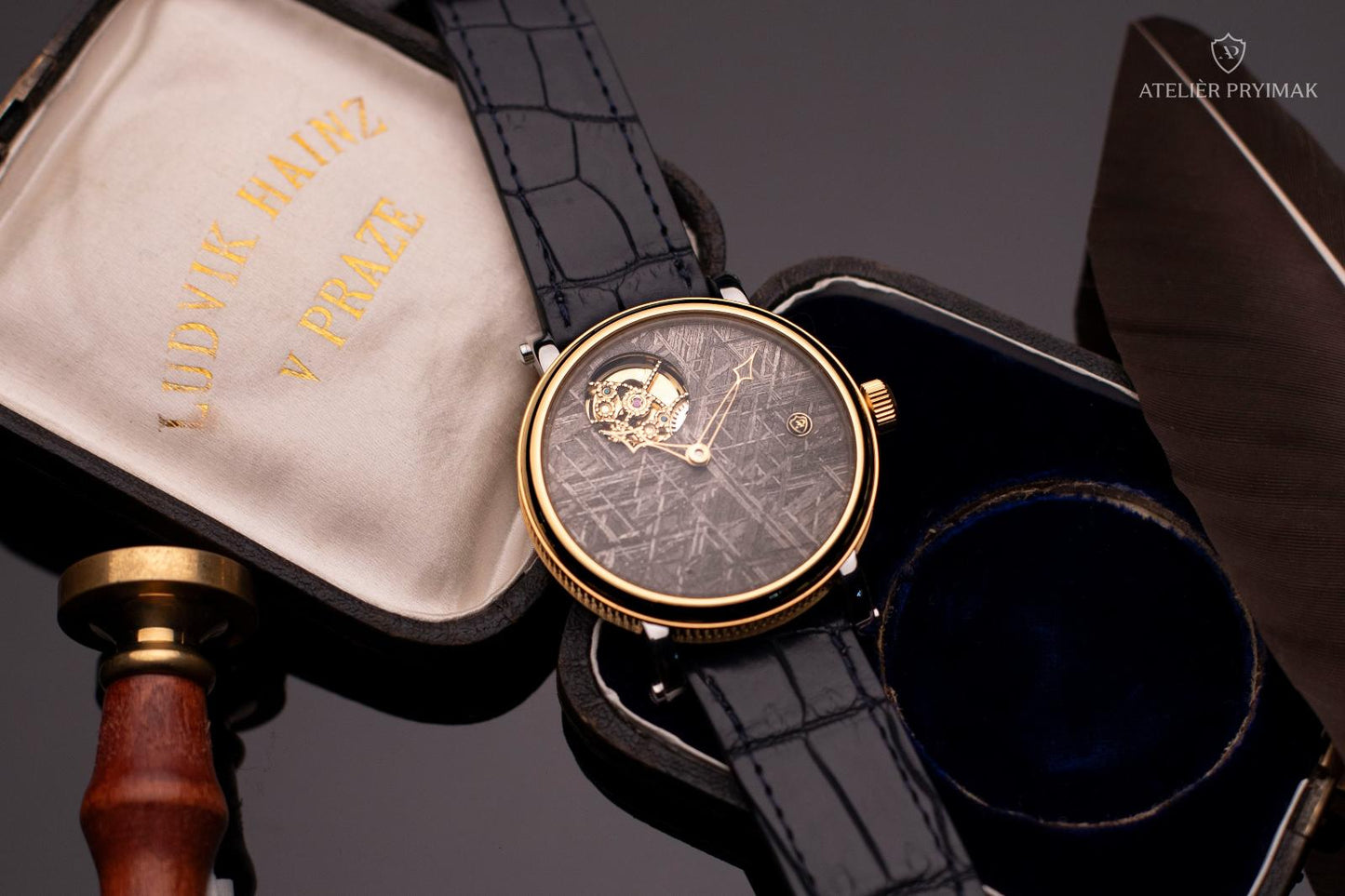 Skeletové Hodinky Ateliér Pryimak – Meteorite Limitovaná Edice