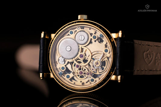 Skeletové Hodinky Ateliér Pryimak – Orloj 1410 / Zlatá Edice