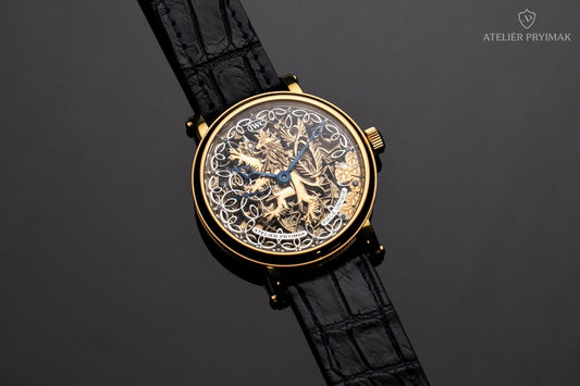 Starožitné Skeletové Hodinky IWC Schaffhausen "ČESKÝ LEV" 1922