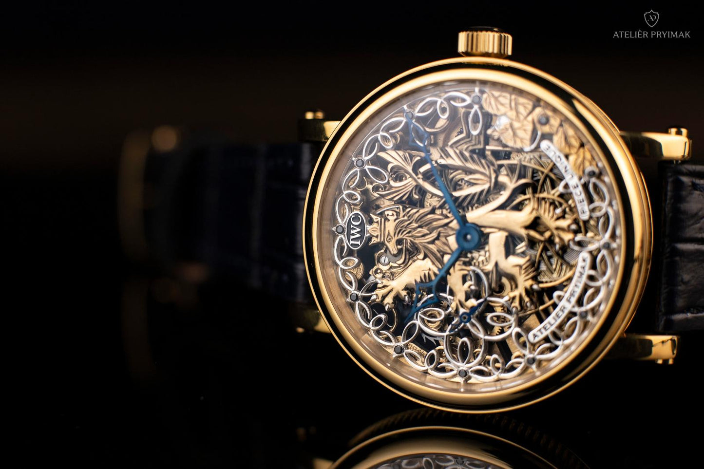 Starožitné Skeletové Hodinky IWC Schaffhausen "ČESKÝ LEV" 1922