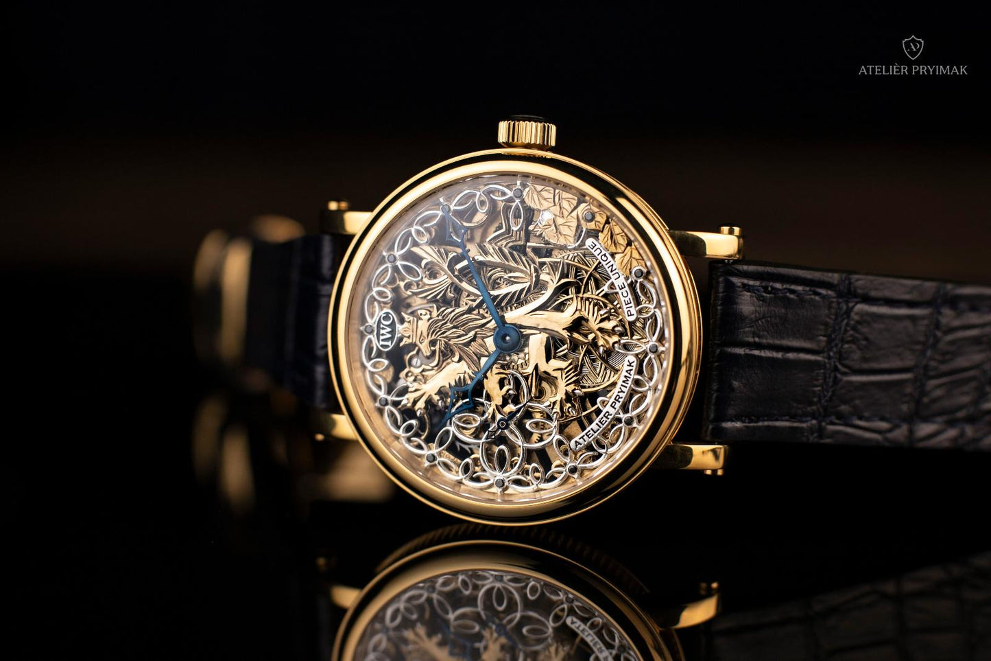 Starožitné Skeletové Hodinky IWC Schaffhausen "ČESKÝ LEV" 1922