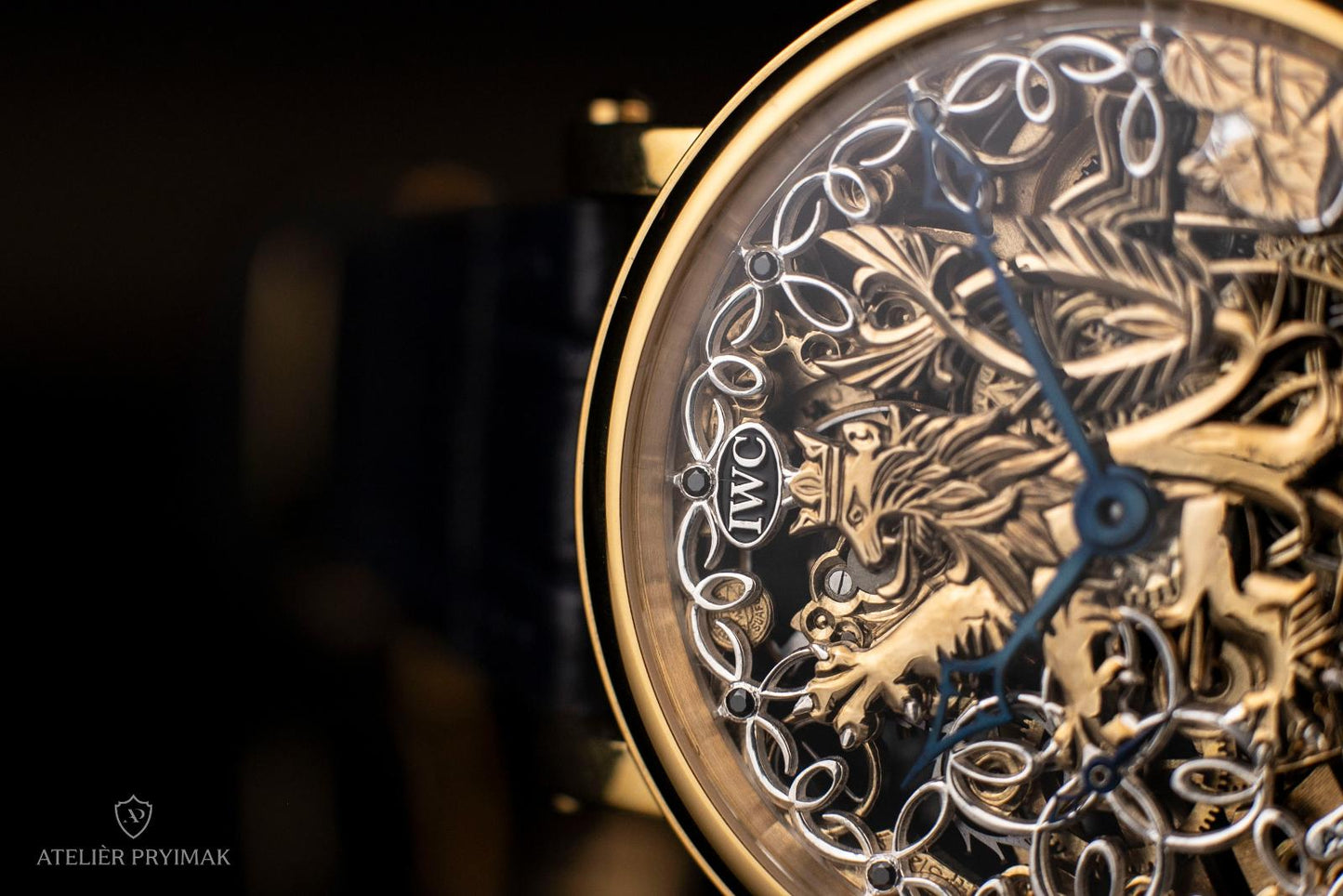 Starožitné Skeletové Hodinky IWC Schaffhausen "ČESKÝ LEV" 1922