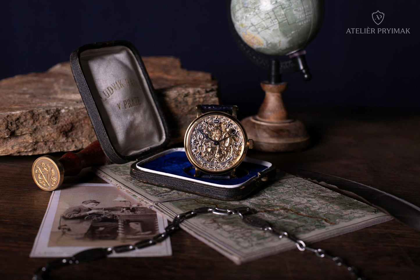 Starožitné Skeletové Hodinky IWC Schaffhausen "ČESKÝ LEV" 1922